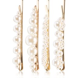 BrushArt Hair Pearl clips Hair Pins 4 pc