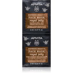 Apivita Express Beauty Anti-aging Face Mask Royal Jelly Revitalizing Face Mask with firming effect 2x8 ml
