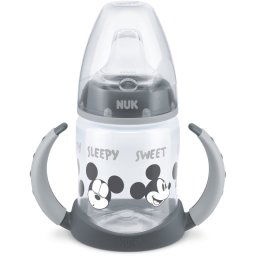 NUK First Choice Mickey Mouse training cup with handles 6m+ Grey 150 ml