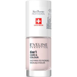Eveline Cosmetics Nail Therapy Care & Colour Nail Conditioner 6-in-1 shade French 5 ml