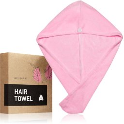 BrushArt Home Salon Hair towel Towel for hair Pink