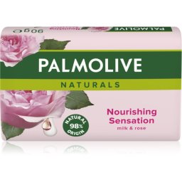 Palmolive Naturals Milk & Rose Bar Soap with rose fragrance 90 g