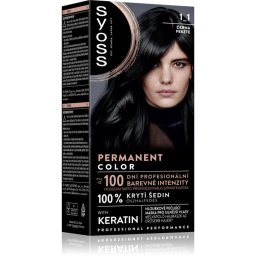 Syoss Permanent Color Permanent Hair Dye shade 1_1 Black 1 pc