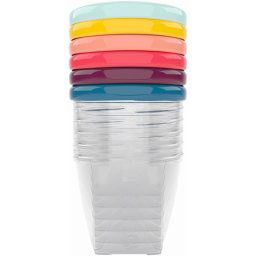 Babymoov Bowls Multicolor bowl with cap 6x250 ml