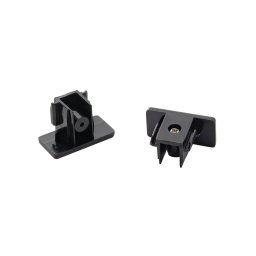 SLV End caps 1-Ph.-HV track, black, 2 pieces