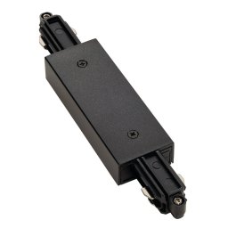 SLV Longitudinal connector for single-circuit track, black