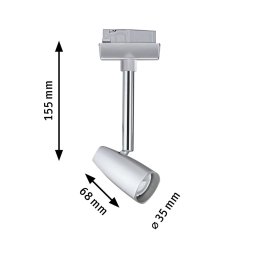 Paulmann URail Barelli single spot, chrome