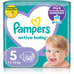 Pampers Active Baby Size 5 disposable nappies 11-16 kg 50 pc