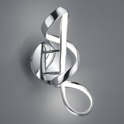 Reality Leuchten Perugia LED wall light with a switch dimmer chrome