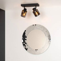 Lucide Alion downlight, glass lampshades, 2-bulb