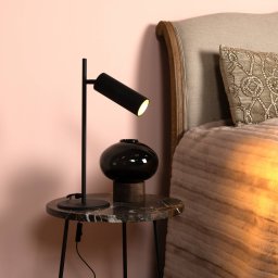 Lucide Clubs table lamp, rotatable and pivotable, black