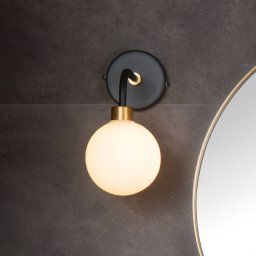 Lucide Berend wall light made of glass, height 25.2 cm