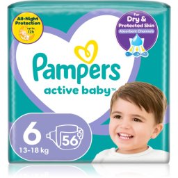Pampers Active Baby Size 6 disposable nappies 13-18 kg 56 pc