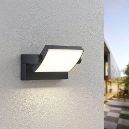 Lindby LED outdoor wall light Sherin, set of 2, rotatable