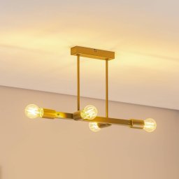 Lamkur Eliza ceiling light, 4-bulb, gold