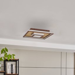 Lindby Pekela LED ceiling lamp, angular, 40 cm