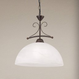 ORION Marco pendant light with alabaster glass, 1-bulb