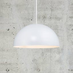 Nordlux Ellen 40 pendant light, metal lampshade, white