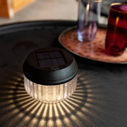 LUTEC Diva LED solar table lamp, IP44, set of 2