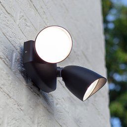 LUTEC Shrimp LED outdoor spotlight with 2 spots IP54