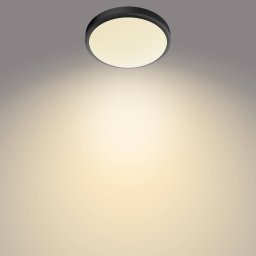 Philips Doris LED ceiling lamp 2700K black Ø35cm
