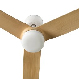 FARO BARCELONA Ceiling fan Punt M DC LED white/light wood
