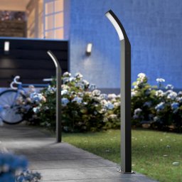 Philips LED path lamp, splay, 96 cm, 4,000 K, anthracite, IP44