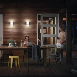 Philips Python outdoor lamp anthracite 4,000K sensor