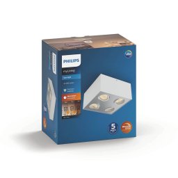 Philips myLiving Box LED spot 4-bulb white