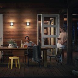 Philips Python outdoor lamp anthracite 2,700K sensor