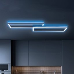 Briloner LED ceiling lamp Frame 2-bulb RGBW Backlight 119.5 cm