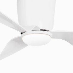 FARO BARCELONA Pemba L ceiling fan with LED light, white