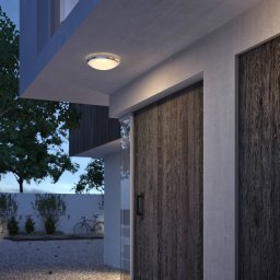 Philips Doris LED outdoor light IP54 2,700K nickel