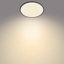 Philips SuperSlim ceiling lamp 2,700K Ø42cm black