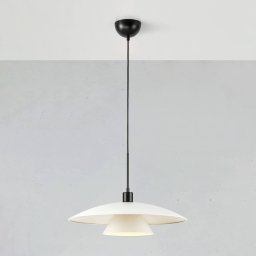 Markslöjd Millinge pendant light, white, metal, Ø 50 cm