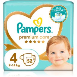 Pampers Premium Care Size 4 disposable nappies 9-14 kg 52 pc