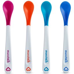 Munchkin White Hot spoon with a heat sensor 4 m+ 4 pc