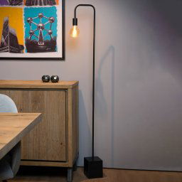 Lucide Lorin floor lamp in black