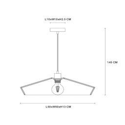 Lucide Yunkai pendant light made of paper, 1-bulb, Ø 50cm