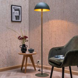Lucide Siemon floor lamp made of steel, Ø 35 cm, green