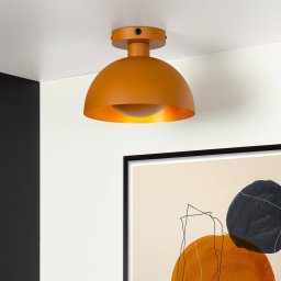 Lucide Siemon ceiling light steel Ø 25 cm ochre yellow