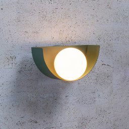 Lucide Benni wall lamp spherical glass lampshade, green