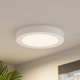 Prios LED ceiling light Edwina, white, 25 cm, set of 10