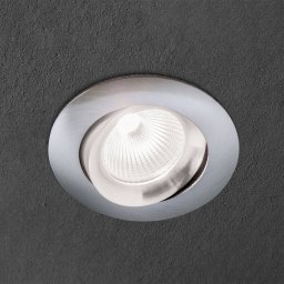 ORION Choice recessed spot, aluminium, pivotable, satin