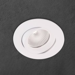 ORION Choice recessed spot, aluminium pivotable, white