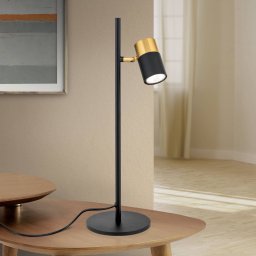 ORION Table lamp Kevin, swivelling spot black/gold