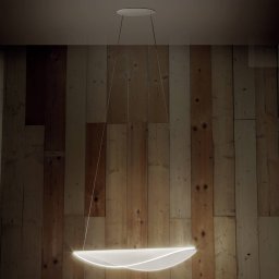 Stilnovo Diphy LED hanging light, white, length 75.6 cm