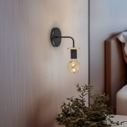 Envostar Yorik wall light with tree slice