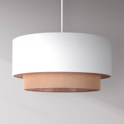 Duolla Boho pendant light Ø 45 cm 1 light white/jute