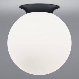 HELL Blob ceiling light, opal glass globe shade, Ø 30 cm